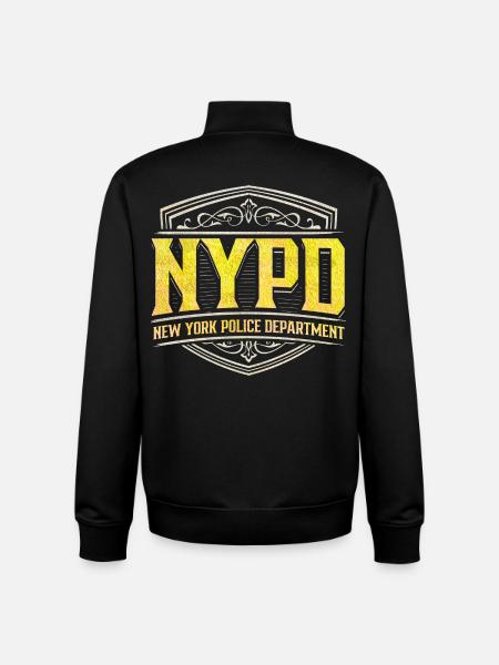 NYPD | Departament Policji w Nowym Jorku - Bluza unisex rozpinana z bawełny organicznej Stanley/Stella - czarny