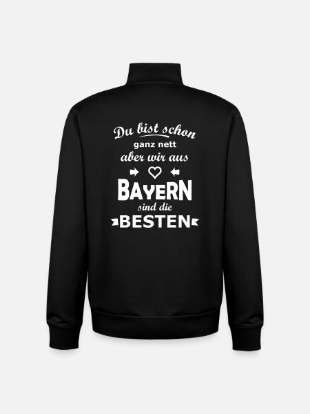 Bayern - Unisex Organic Zip Sweatshirt von Stanley/Stella - Schwarz