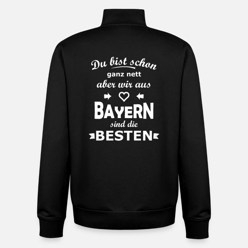 Bayern - Unisex Organic Zip Sweatshirt von Stanley/Stella - Schwarz