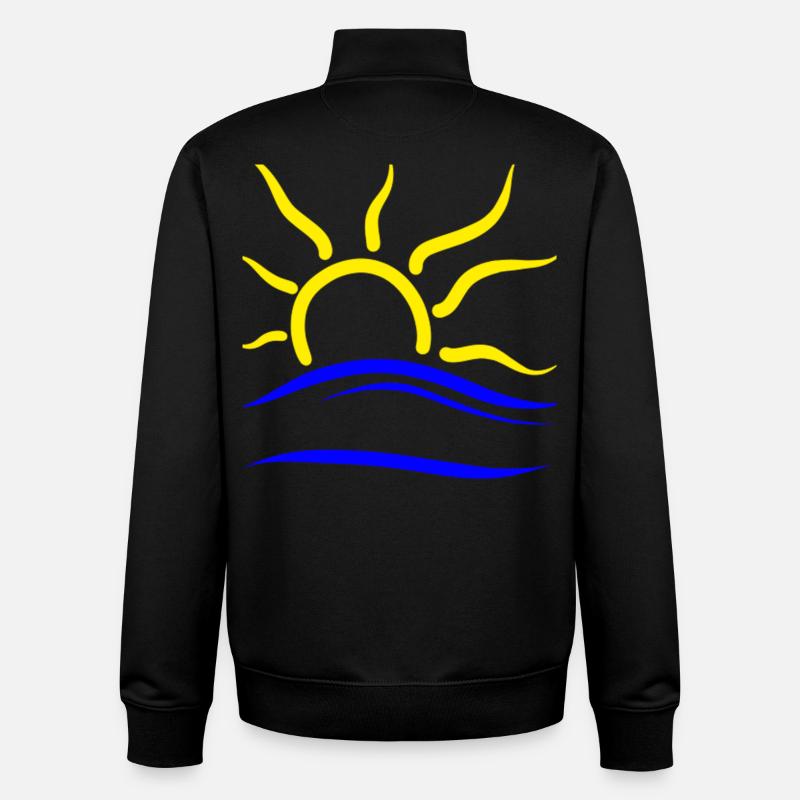 Naturismus Symbol - Unisex Organic Zip Sweatshirt von Stanley/Stella - Schwarz
