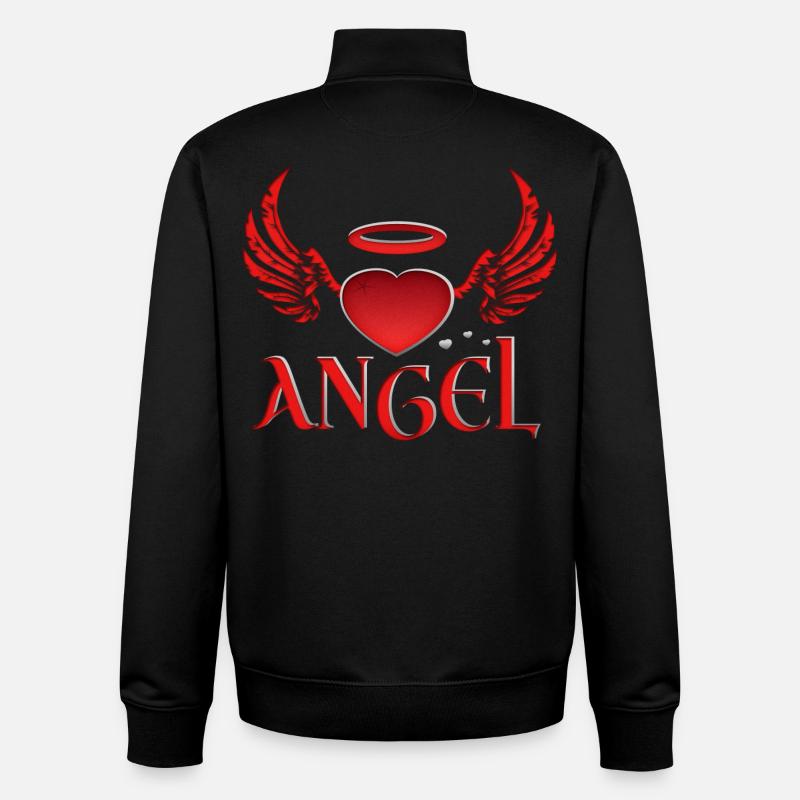 Engel & Teufel - Unisex Organic Zip Sweatshirt von Stanley/Stella - Schwarz