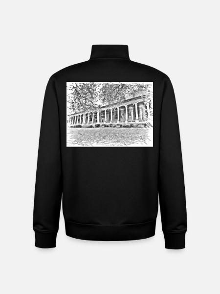 Baden Baden Kurhaus - Unisex Organic Zip Sweatshirt by Stanley/Stella - black