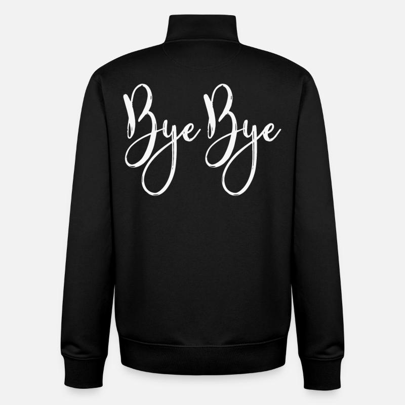 Bye bye - Sweat zippé unisexe en coton bio Stanley/Stella - noir