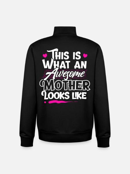 Mama Mutter - Unisex Organic Zip Sweatshirt von Stanley/Stella - Schwarz