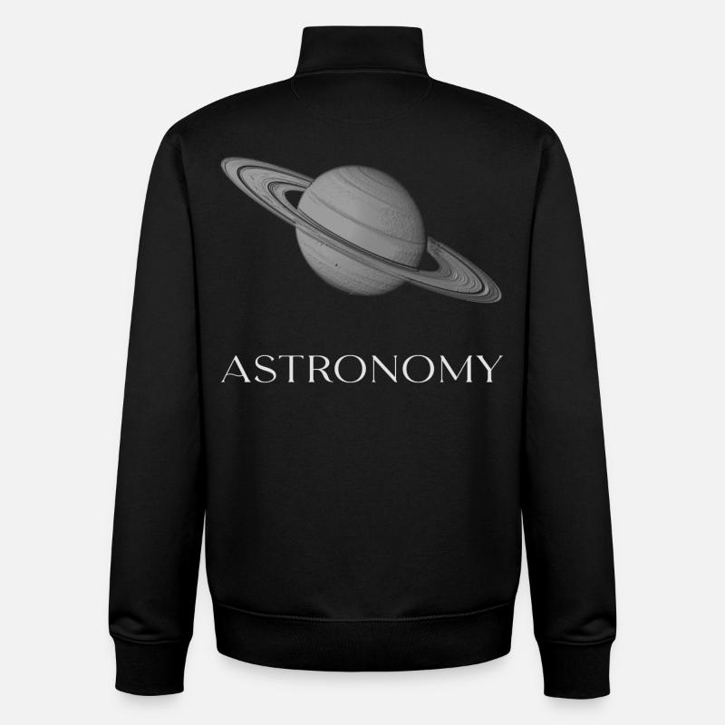 Astronomie - Sweat zippé unisexe en coton bio Stanley/Stella - noir
