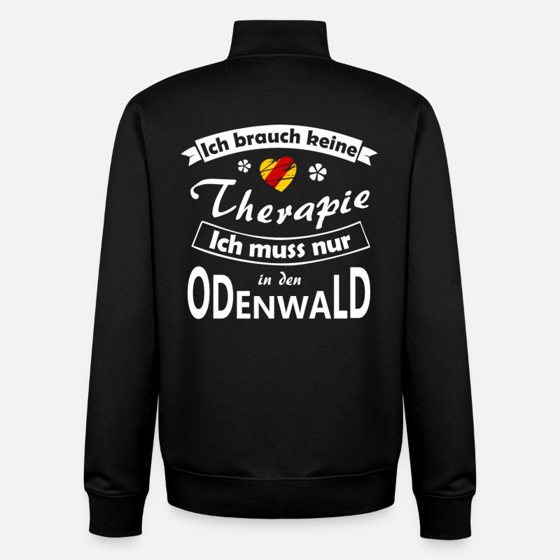 Odenwald Therapie - Unisex Organic Zip Sweatshirt von Stanley/Stella - Schwarz