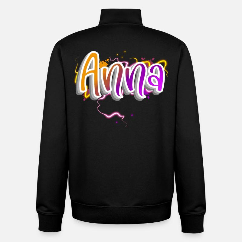 Anna - Sweat zippé unisexe en coton bio Stanley/Stella - noir