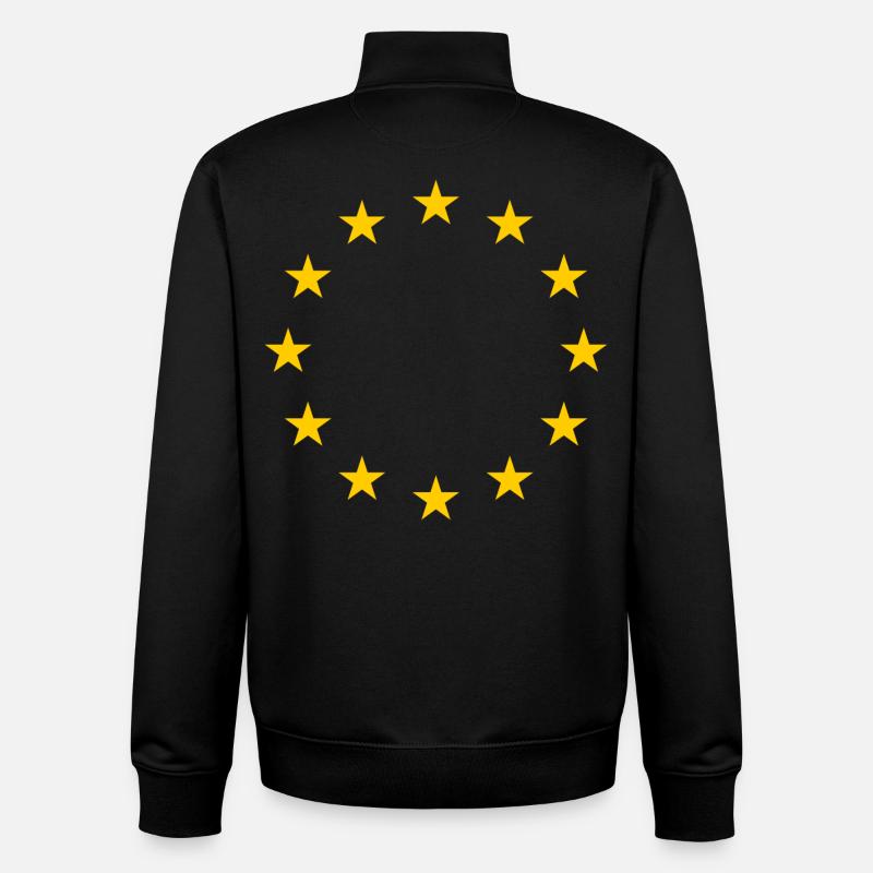 L’Europe - Sweat zippé unisexe en coton bio Stanley/Stella - noir