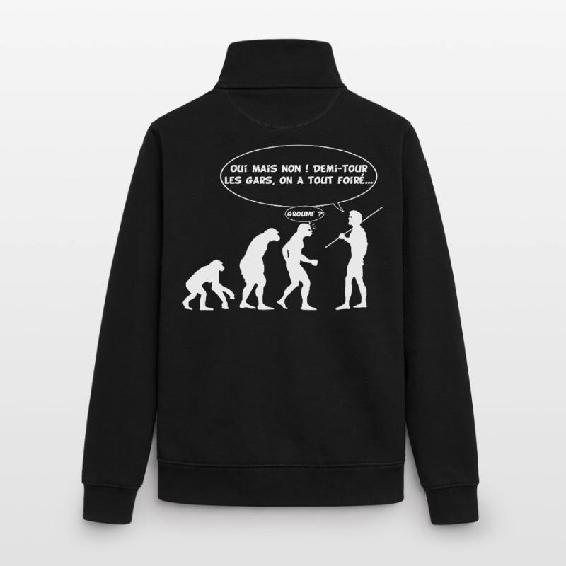 évolution inversée Sweat zippé unisexe en coton bio Stanley/Stella