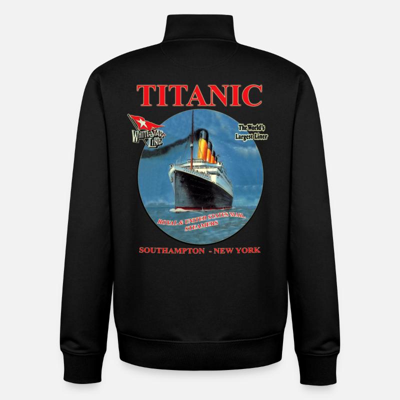 TITANIC CREATION Louis RUNEMBERG © Adagp - Sweat zippé unisexe en coton bio Stanley/Stella - noir