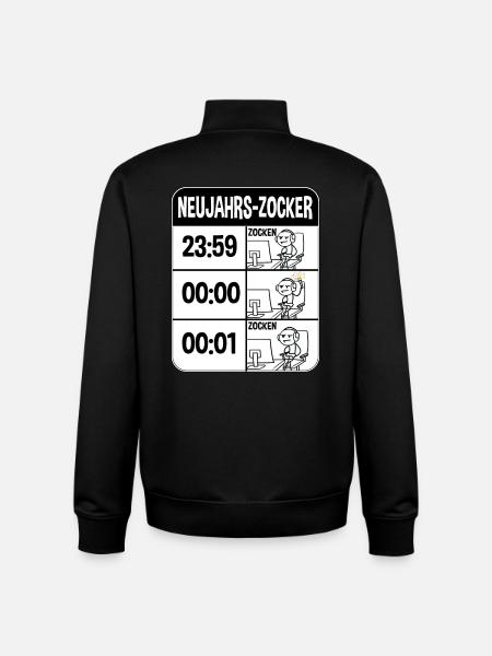 Zocken Zocker Videogames Gamer - Unisex Organic Zip Sweatshirt by Stanley/Stella - black