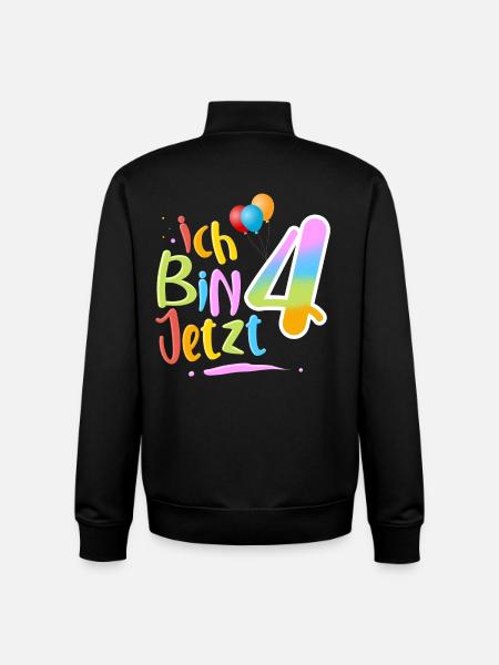Ich Bin Jetzt 4 - Unisex Organic Zip Sweatshirt von Stanley/Stella - Schwarz