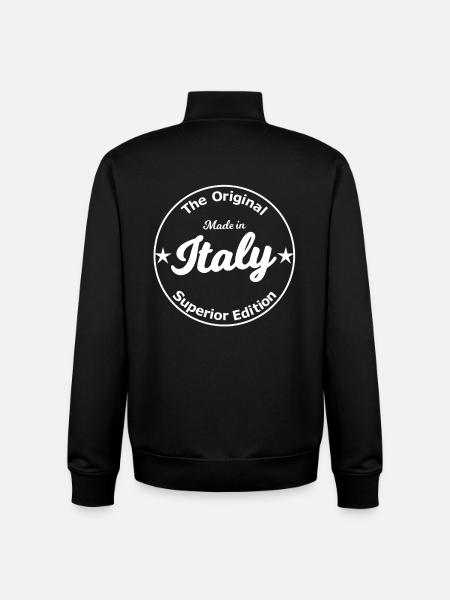 Italy Edition - Unisex Organic Zip Sweatshirt by Stanley/Stella - black