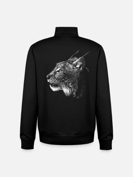 lynx - Unisex Organic Zip Sweatshirt by Stanley/Stella - black