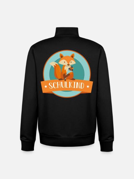 Schulkind - schlauer Fuchs - Schulbeginn - Unisex Organic Zip Sweatshirt von Stanley/Stella - Schwarz