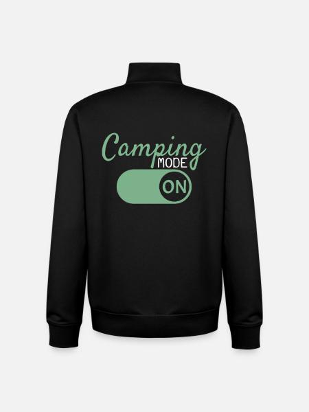 Camping Mode On - Unisex Organic Zip Sweatshirt von Stanley/Stella - Schwarz