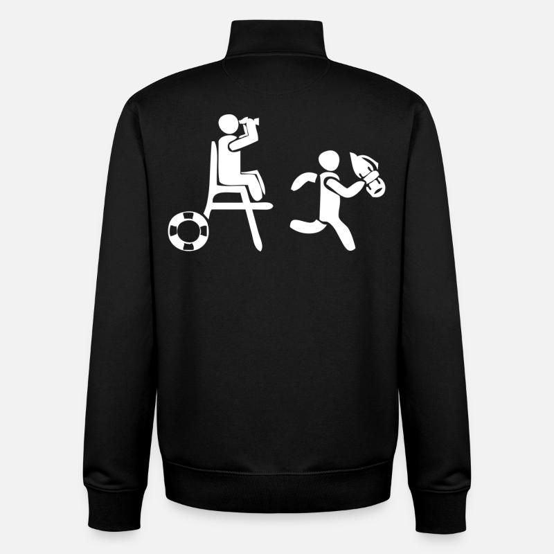 Rettungsschwimmer - Unisex Organic Zip Sweatshirt von Stanley/Stella - Schwarz