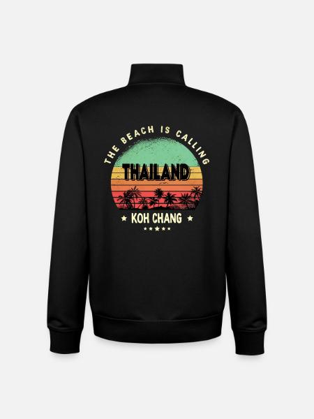 Koh Chang Thailand - Unisex Organic Zip Sweatshirt by Stanley/Stella - black