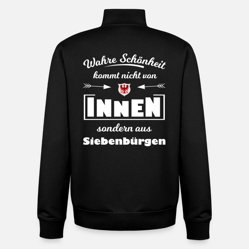 Siebenbürgen - Unisex Organic Zip Sweatshirt von Stanley/Stella - Schwarz