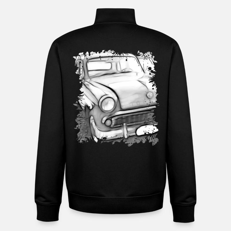 Moskvitch - Unisex Organic Zip Sweatshirt by Stanley/Stella - black