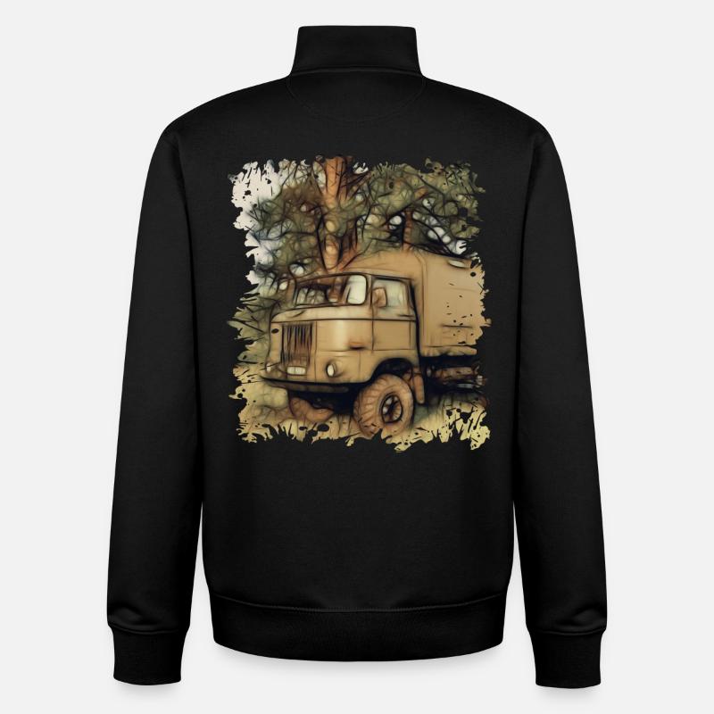 W50 - NVA - Unisex Organic Zip Sweatshirt von Stanley/Stella - Schwarz
