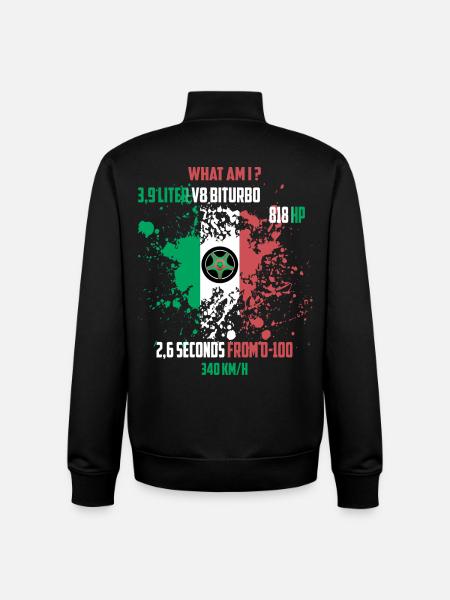 Pilote de course - Sweat zippé unisexe en coton bio Stanley/Stella - noir