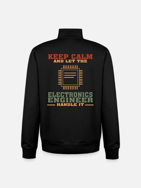 Funny Electronics Engineering Zitat für Electronic - Unisex Organic Zip Sweatshirt von Stanley/Stella - Schwarz