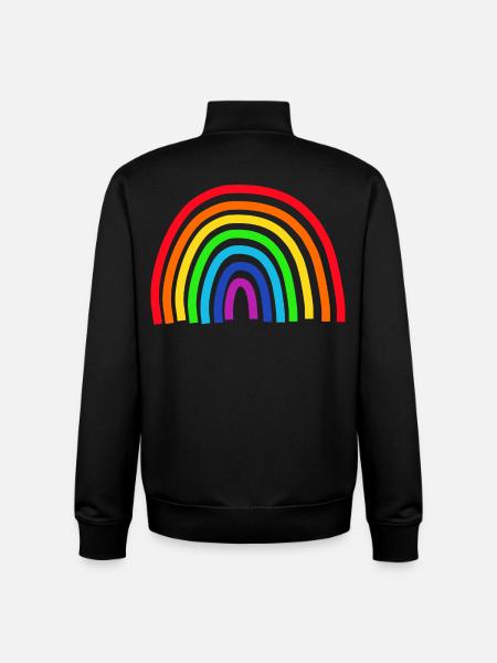 Regenbogen bunt - Unisex Organic Zip Sweatshirt von Stanley/Stella - Schwarz