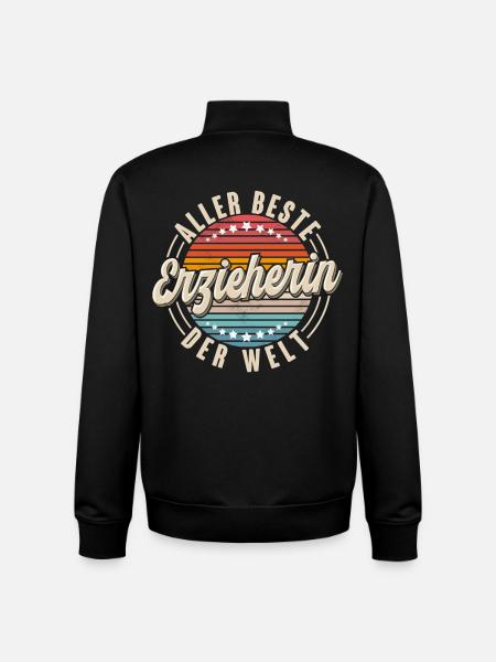 Erzieherin - Unisex Organic Zip Sweatshirt von Stanley/Stella - Schwarz