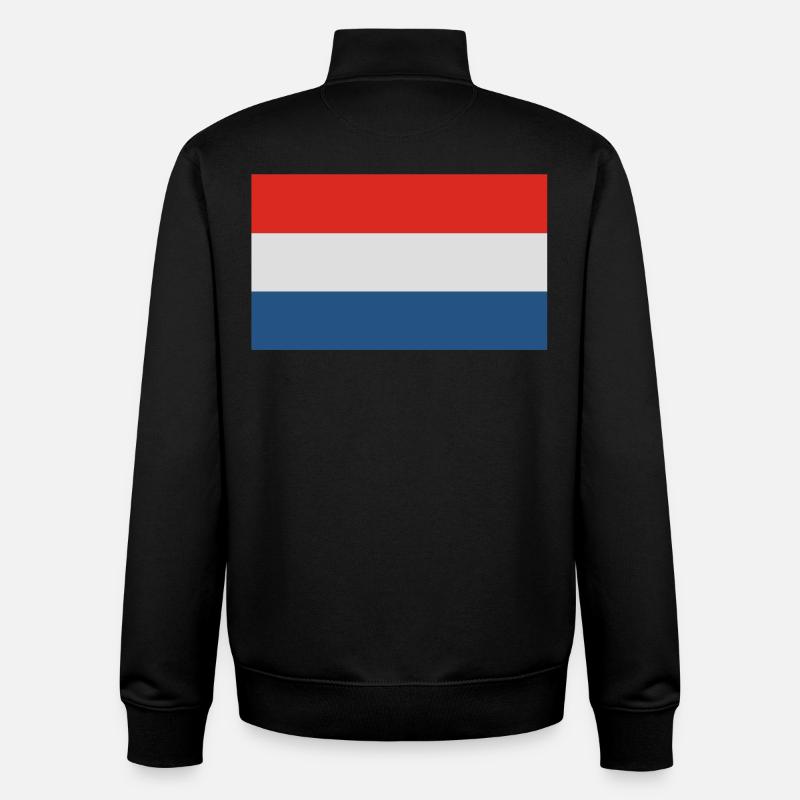 Holland - Sweat zippé unisexe en coton bio Stanley/Stella - noir