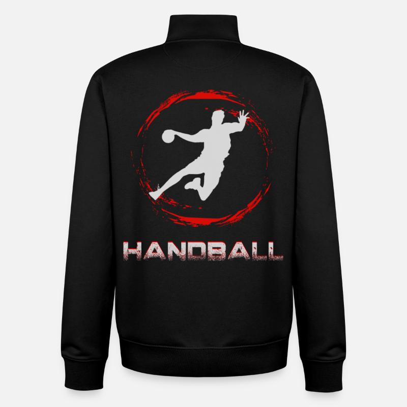 Handball - Unisex Organic Zip Sweatshirt by Stanley/Stella - black
