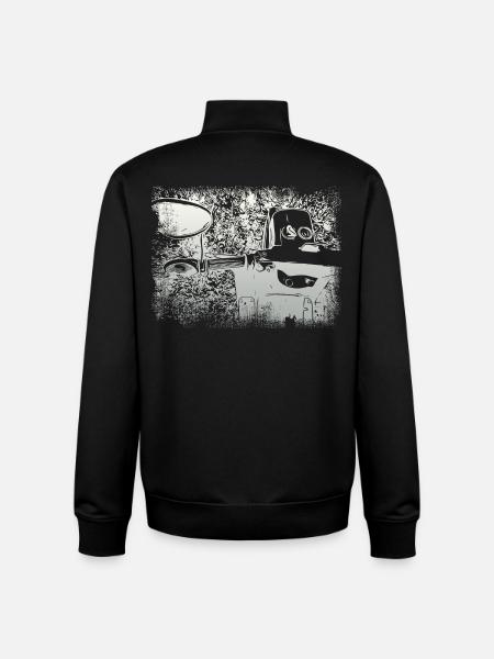 Simson Swallow KR51 - Unisex Organic Zip Sweatshirt by Stanley/Stella - black