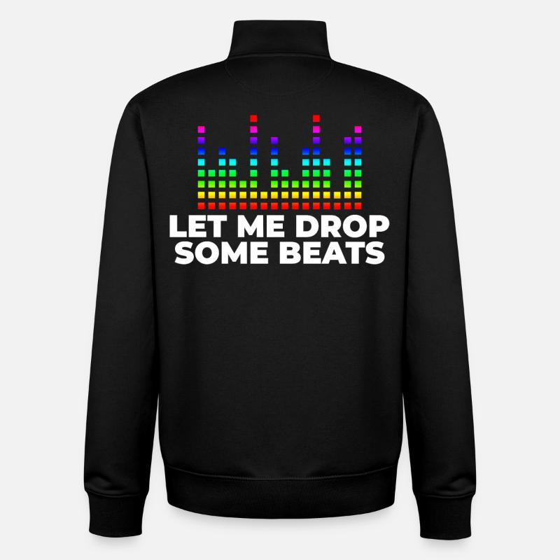 DJ Musik - Unisex Organic Zip Sweatshirt von Stanley/Stella - Schwarz