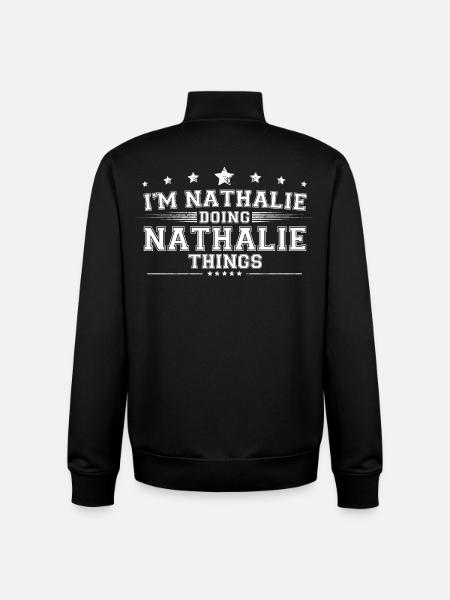 Nathalie - Unisex Organic Zip Sweatshirt by Stanley/Stella - black