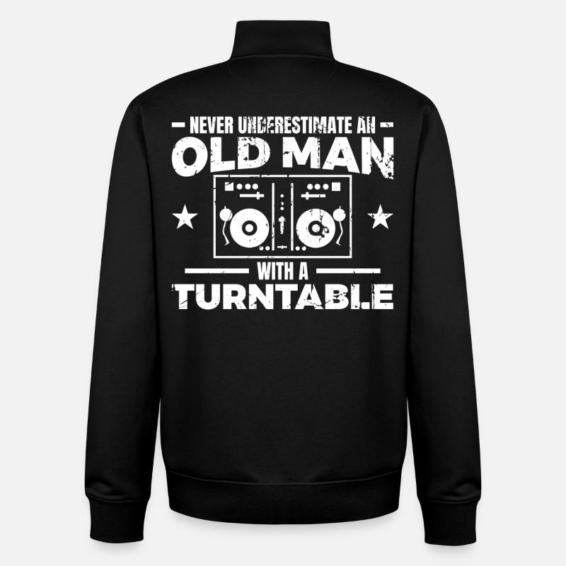 DJ Father - Unisex Organic Zip Sweatshirt by Stanley/Stella - black