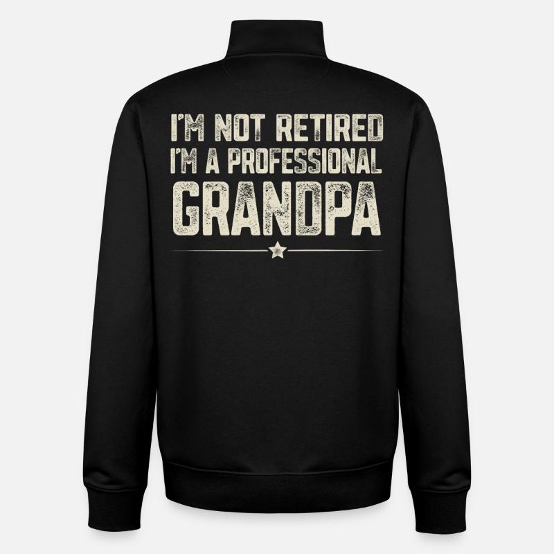 Opa - Unisex Organic Zip Sweatshirt von Stanley/Stella - Schwarz