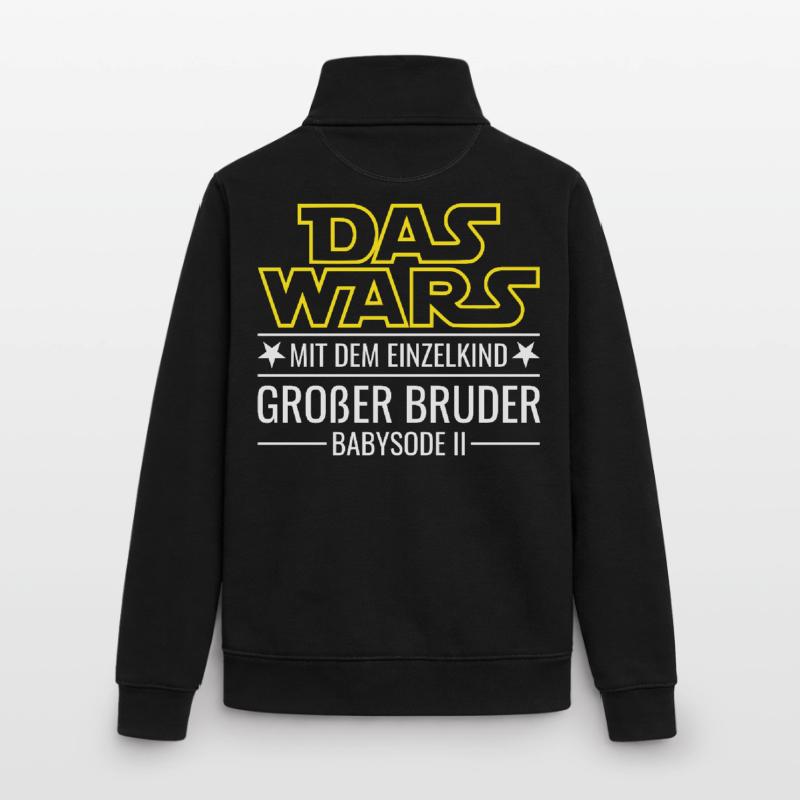 Das wars Einzelkind Babysode 2 Großer Bruder 2026 Unisex Organic Zip Sweatshirt von Stanley/Stella