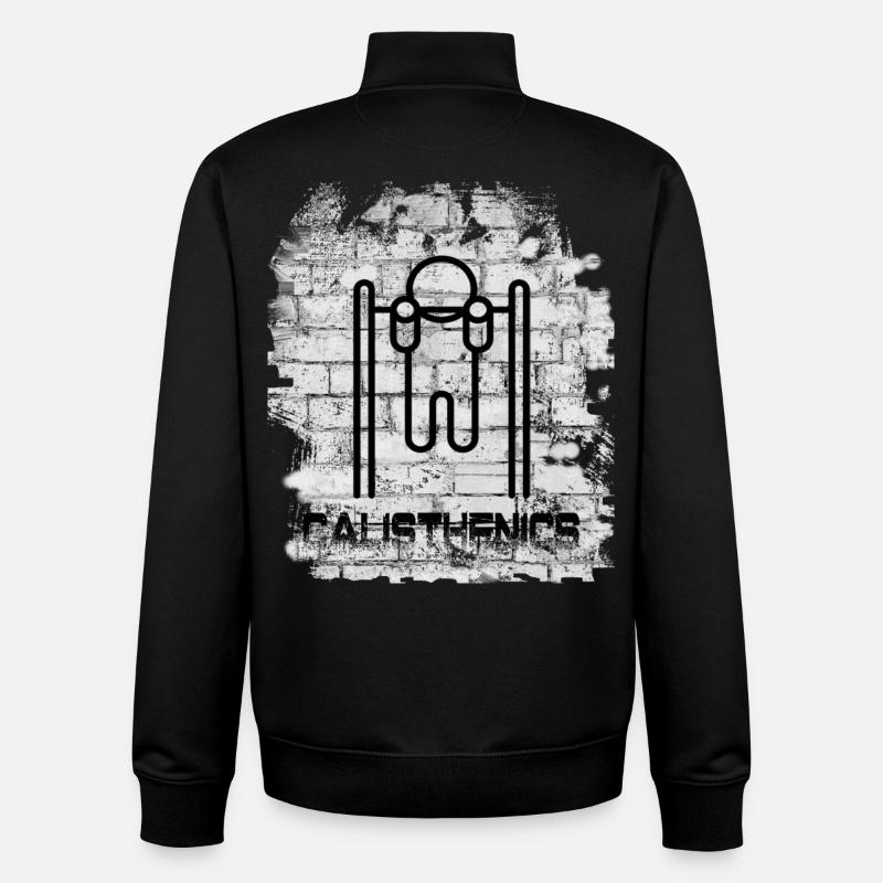 Calisthenics - Unisex Organic Zip Sweatshirt by Stanley/Stella - black