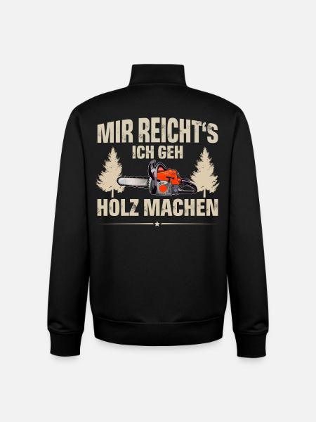 Holzfäller - Unisex Organic Zip Sweatshirt von Stanley/Stella - Schwarz