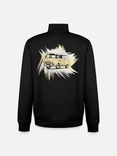 B1000 Grunge Look - Unisex Organic Zip Sweatshirt by Stanley/Stella - black