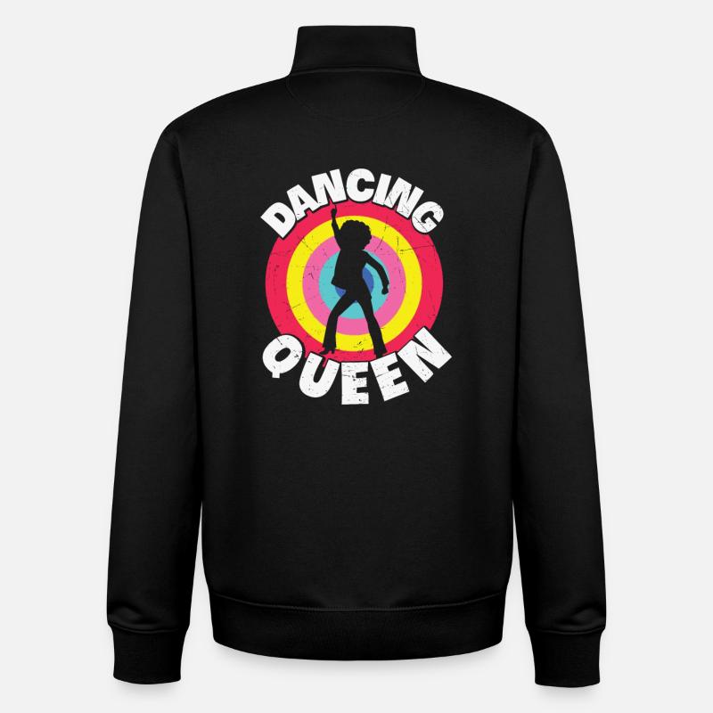 Dancing Queen Roller Disco Outfit 70er - Unisex Organic Zip Sweatshirt von Stanley/Stella - Schwarz