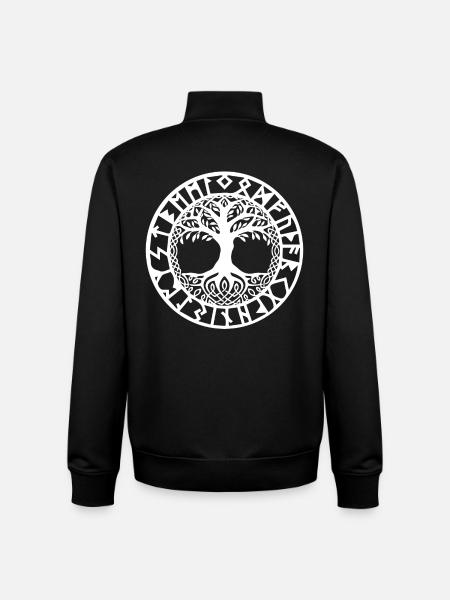 Baum des Lebens - Symbol Der Wikinger - Unisex Organic Zip Sweatshirt von Stanley/Stella - Schwarz