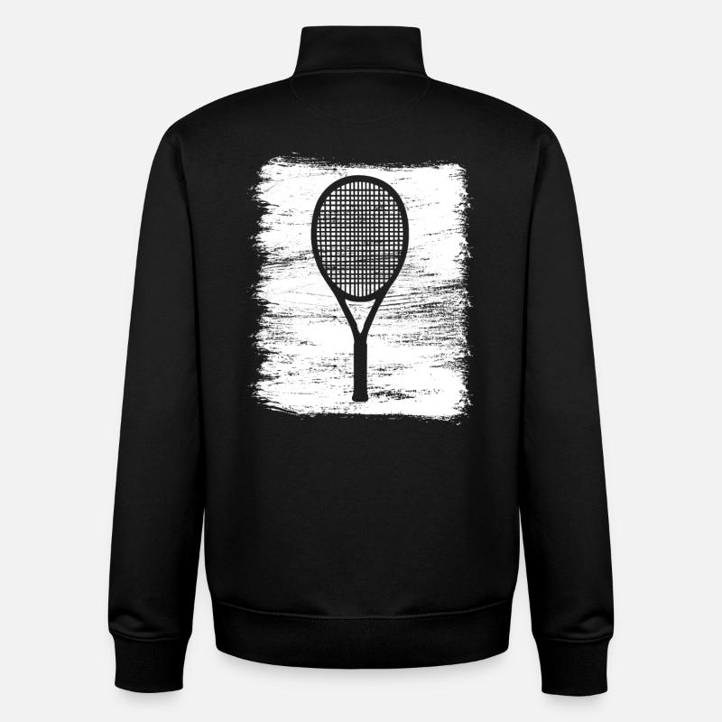 Tennisschläger - Unisex Organic Zip Sweatshirt von Stanley/Stella - Schwarz