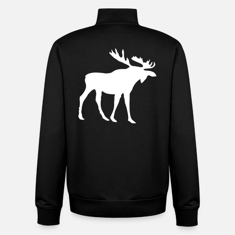 Orignal Orignal - Sweat zippé unisexe en coton bio Stanley/Stella - noir