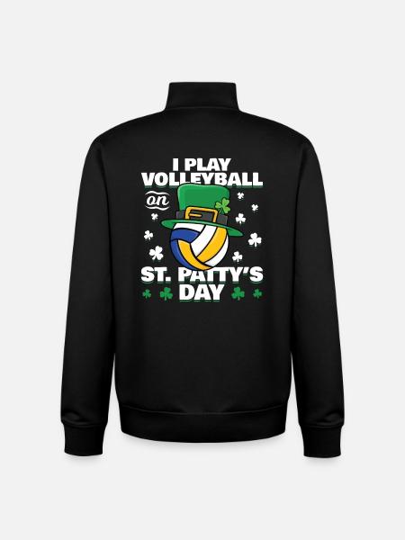 Volleyball de la Saint-Patrick - Sweat zippé unisexe en coton bio Stanley/Stella - noir