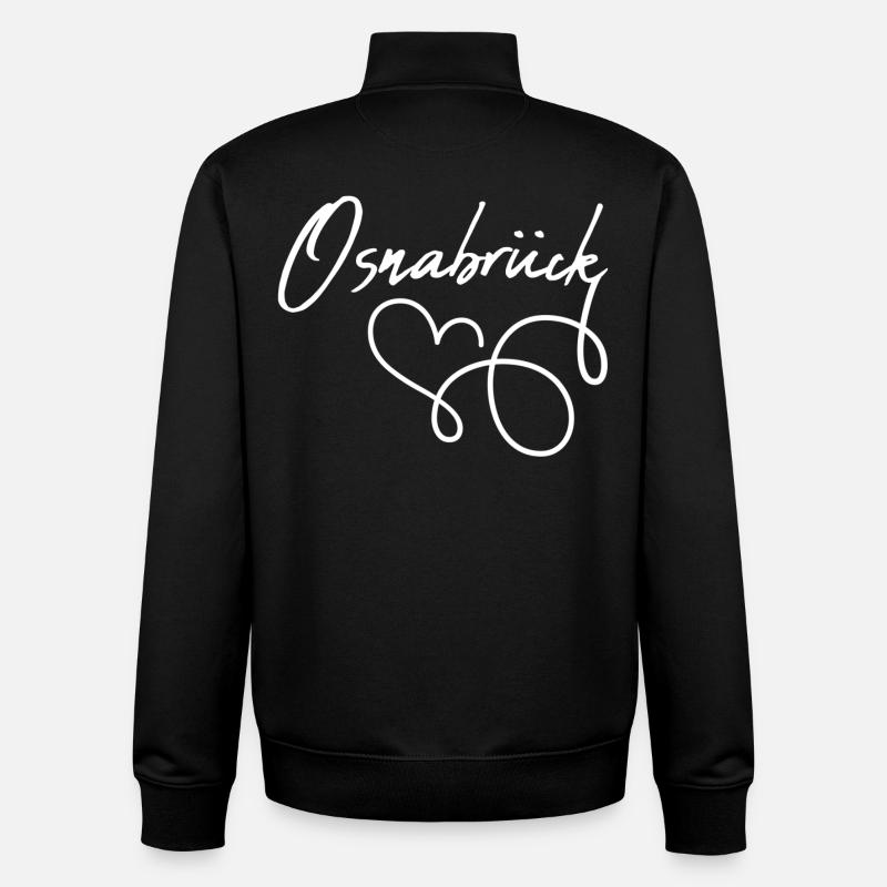 Osnabrück - Unisex Organic Zip Sweatshirt von Stanley/Stella - Schwarz