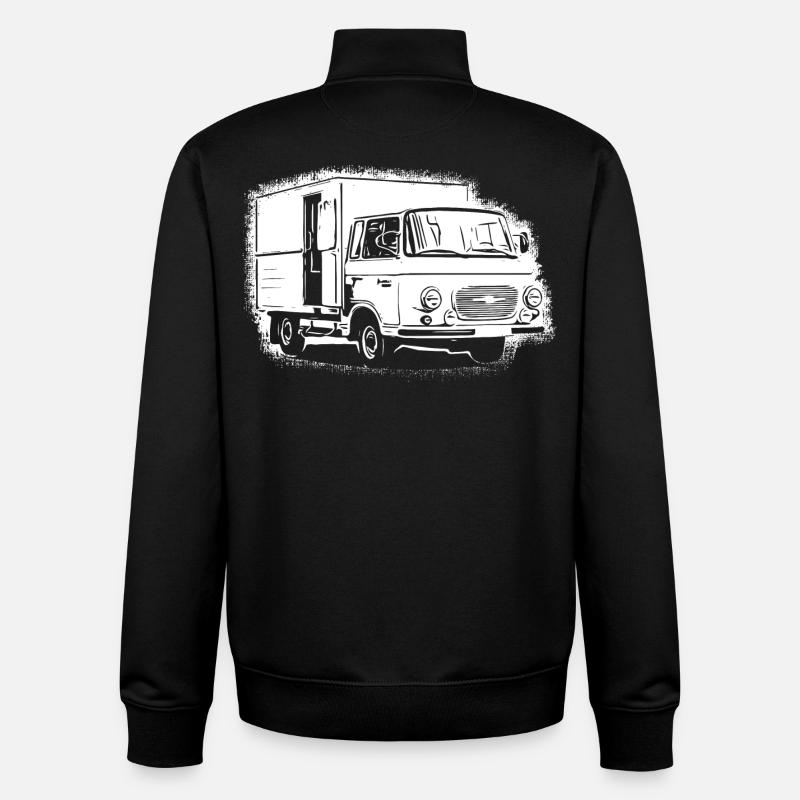 Barkas Kastenwagen - Unisex Organic Zip Sweatshirt von Stanley/Stella - Schwarz