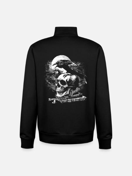 Alchemy England Poe's Raven - Unisex Organic Zip Sweatshirt by Stanley/Stella - black