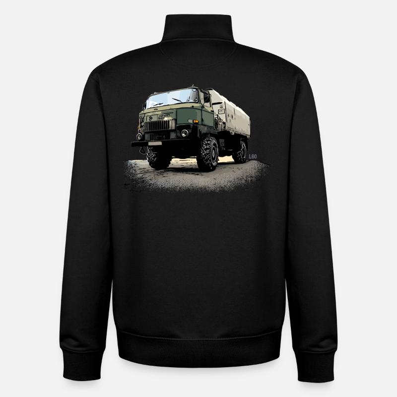 IFA | L60 | DDR | LKW - Unisex Organic Zip Sweatshirt von Stanley/Stella - Schwarz