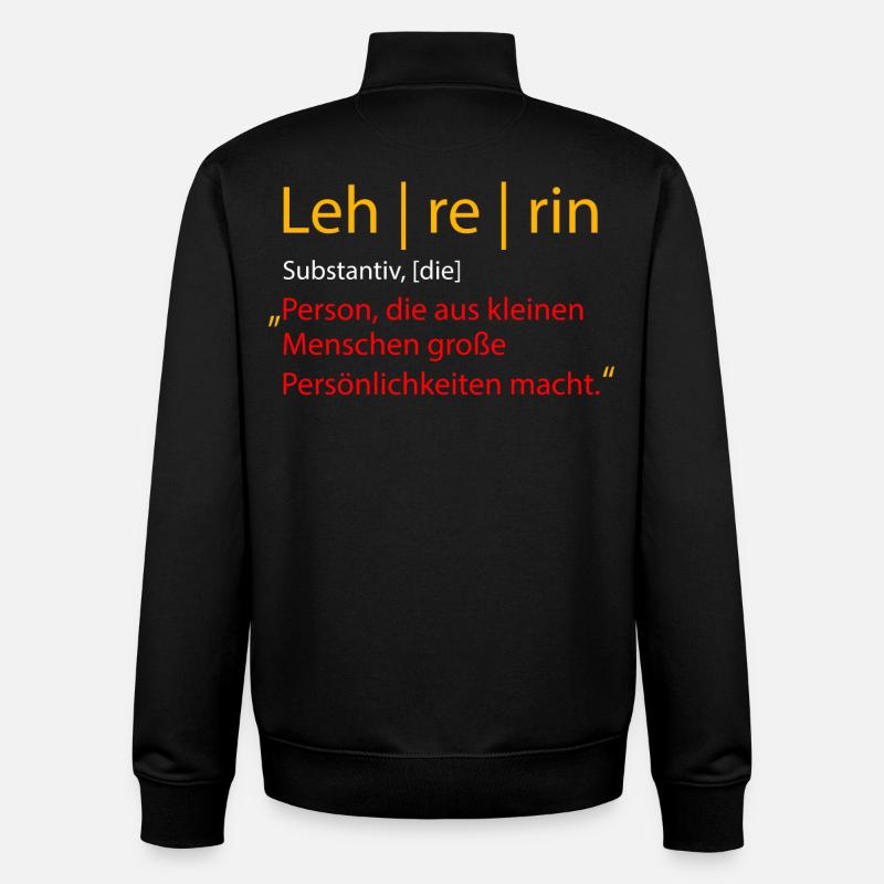 Lehrerin - Unisex Organic Zip Sweatshirt von Stanley/Stella - Schwarz